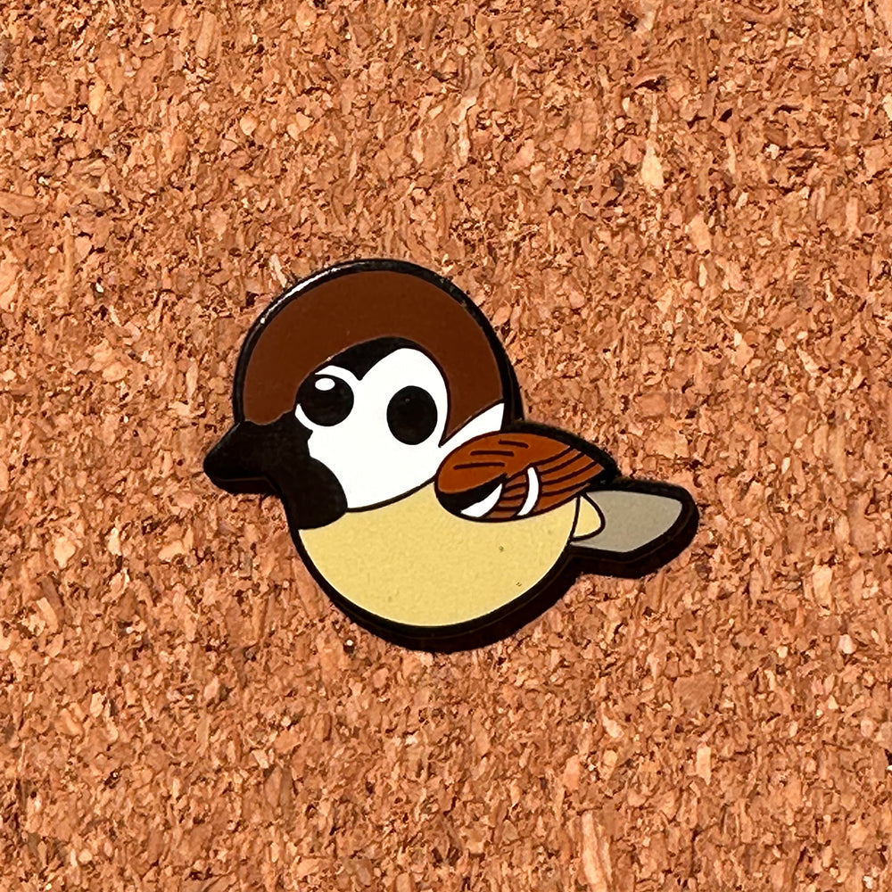 バードピンズ ピンバッジ スズメ【日本鳥類保護連盟】