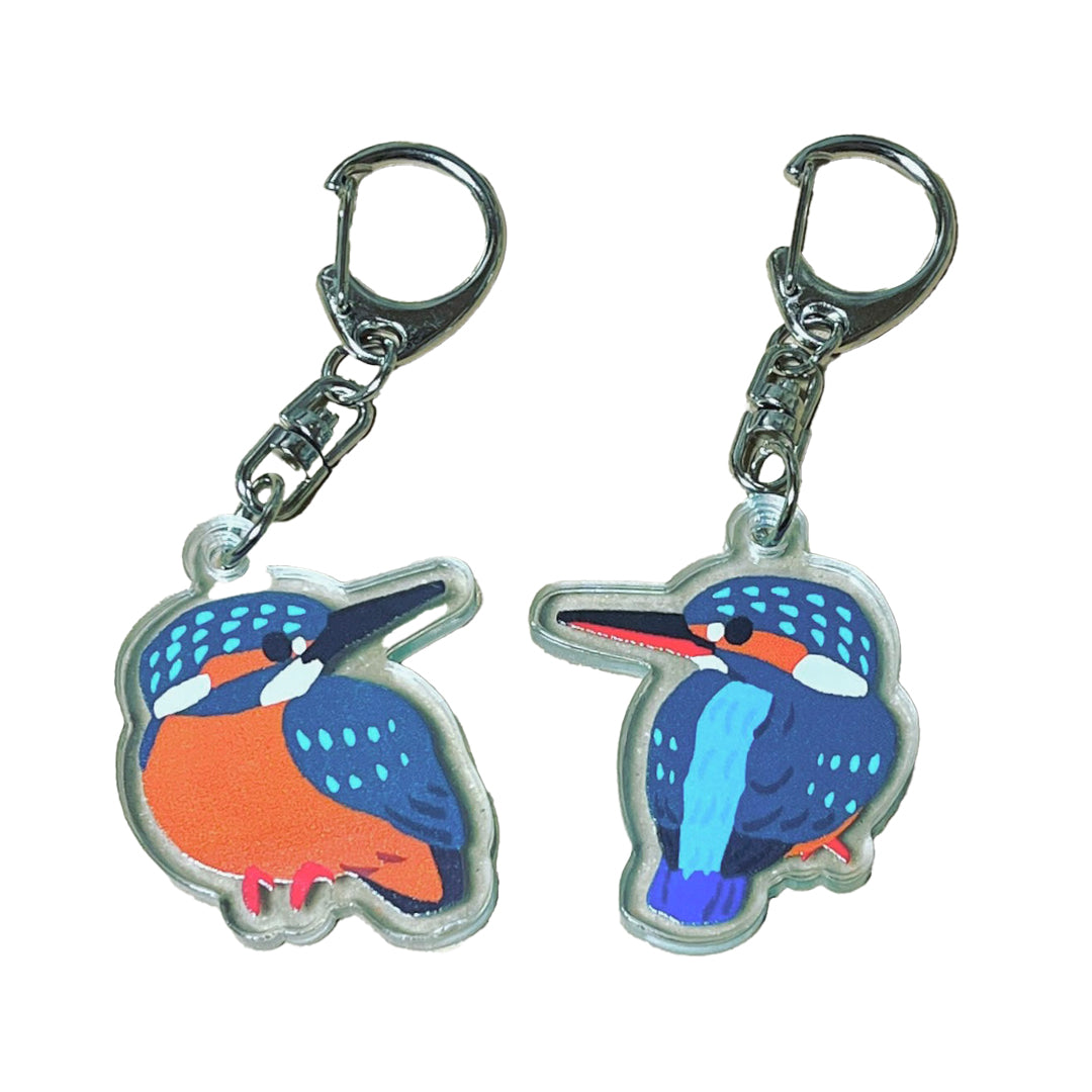アクリルキーホルダー 野鳥 【でこぱち商店】