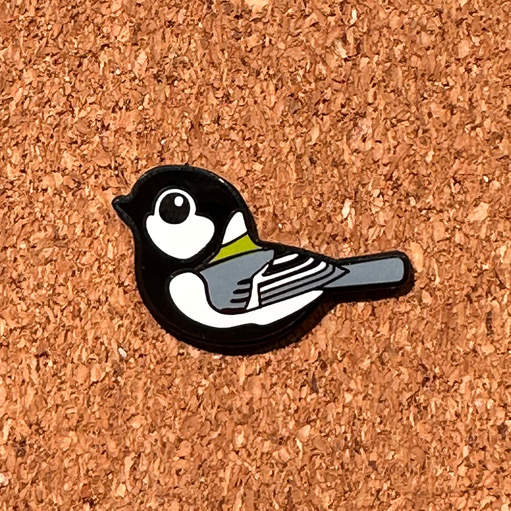 バードピンズ ピンバッジ シジュウカラ【日本鳥類保護連盟】