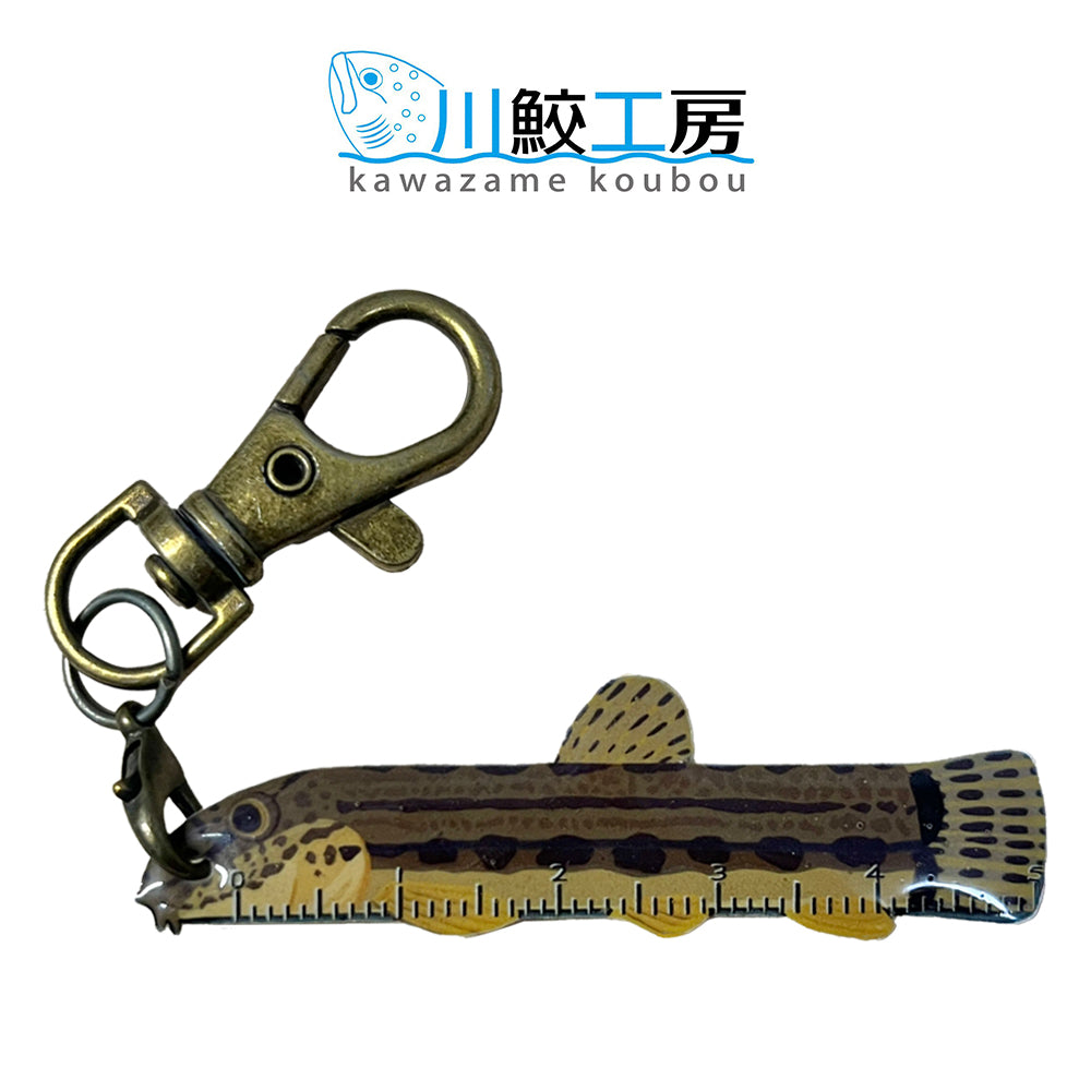 おさかなミニチュアスケール キーホルダー ニシシマドジョウ【川鮫工房】
