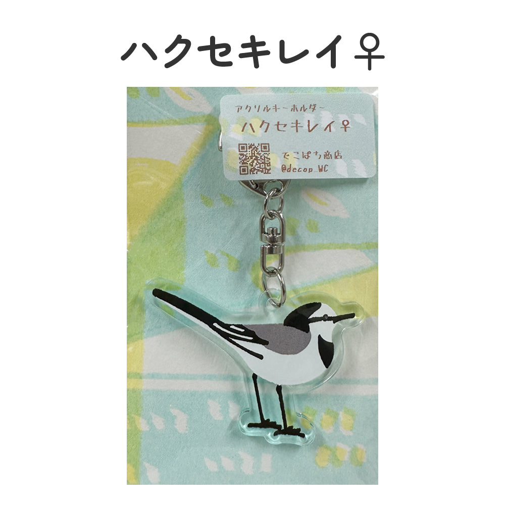 アクリルキーホルダー 野鳥 【でこぱち商店】