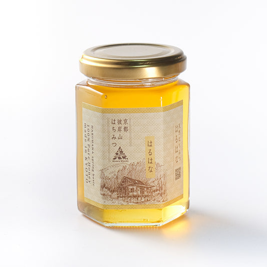 京都彼岸山天然はちみつ はるはな 180g瓶【Honey Woods】