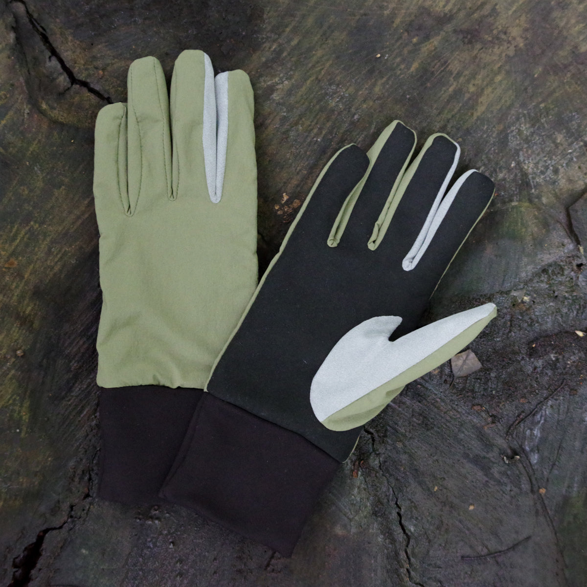 Fieldwork Gloves カーキ【Nature Clips】防寒・超撥水手袋、フィッシングやサイクリングにも