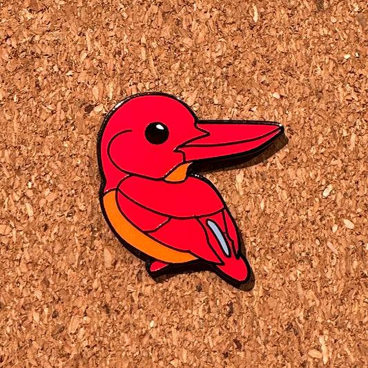 バードピンズ  ピンバッジ  アカショウビン【日本鳥類保護連盟】