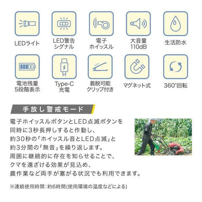 クマ対策 ベアーガード 【ファシル】 防犯・防災にも