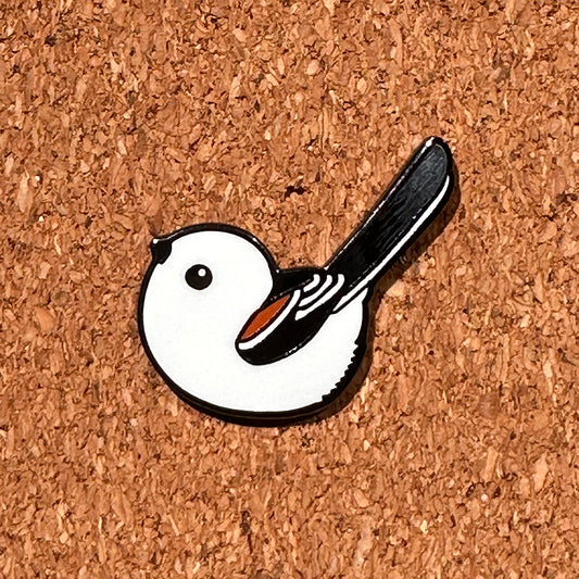 バードピンズ  ピンバッジ  シマエナガ【日本鳥類保護連盟】