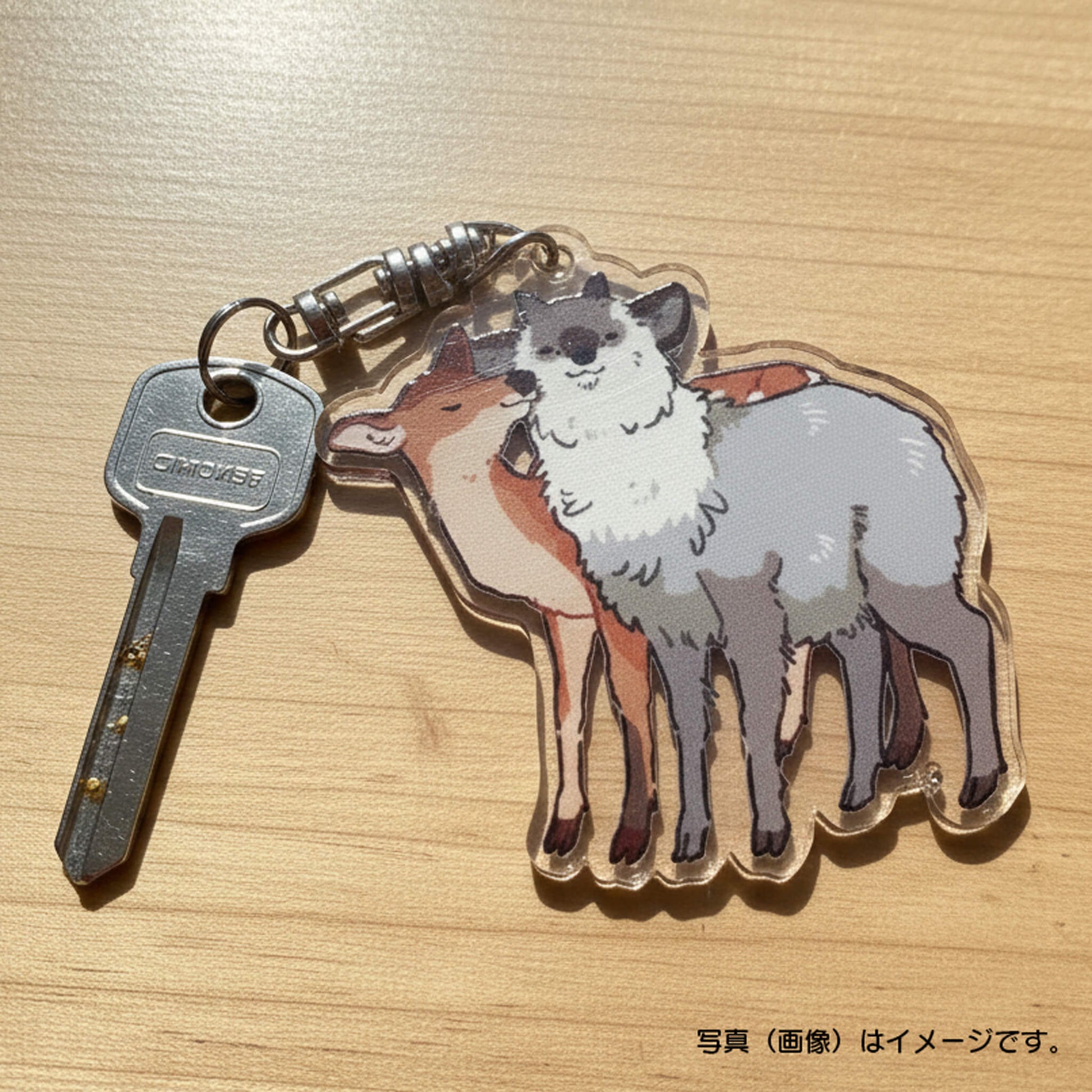 アクリルキーホルダー 【キツネ月】／ネイチャークリップス（NATURE CLIPS） - 公式オンラインストア／株式会社地域環境計画 - ちいかん