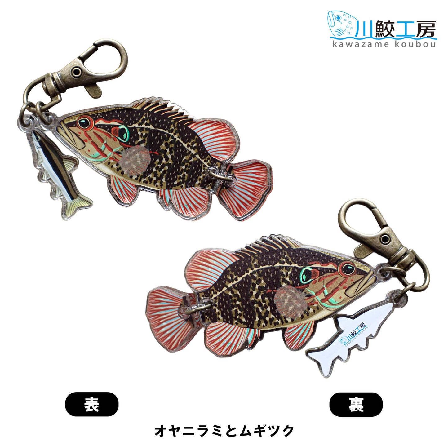 日淡チャーム 泳ぐお魚キーホルダー／ネイチャークリップス（NATURE CLIPS） - 公式オンラインストア／株式会社地域環境計画 - ちいかん