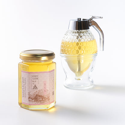 京都彼岸山天然はちみつ さくら180g瓶【Honey Woods】